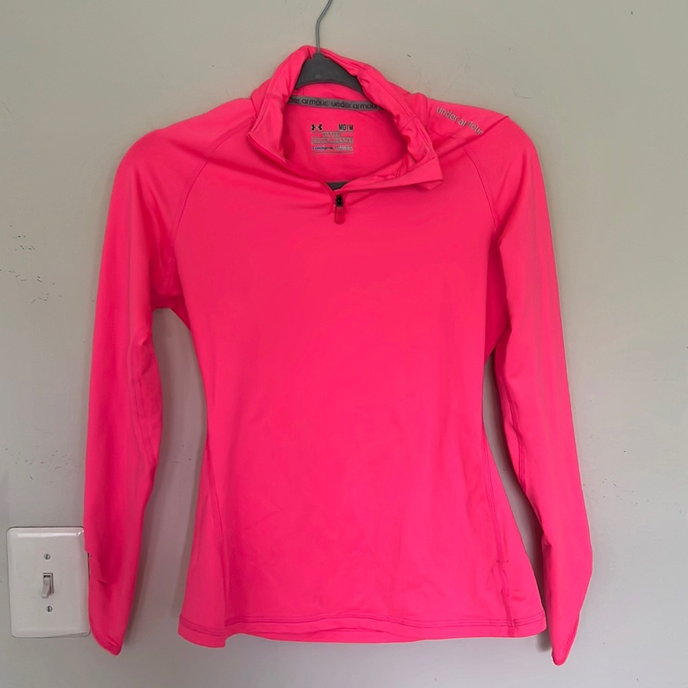 Under Armour Hot pink 3/4 zip